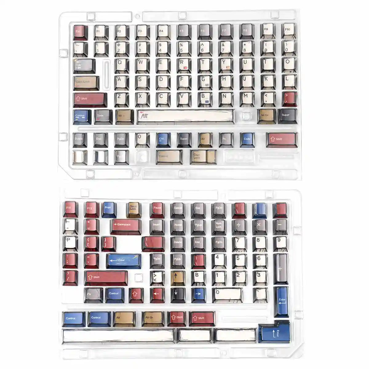 Comic Mixed Lights Dye Sublimation PBT Tastenkappe Russisch/Koreanisch/Deutsch/Englisch Tastenkappen Kirschprofil für MX Switch Gaming Keybaord
