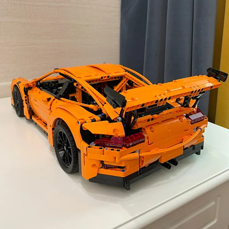 MOC Technik Supersportwagen GT3 RS-Stil  – 2704 Teile Modellauto - NVTS Solutions