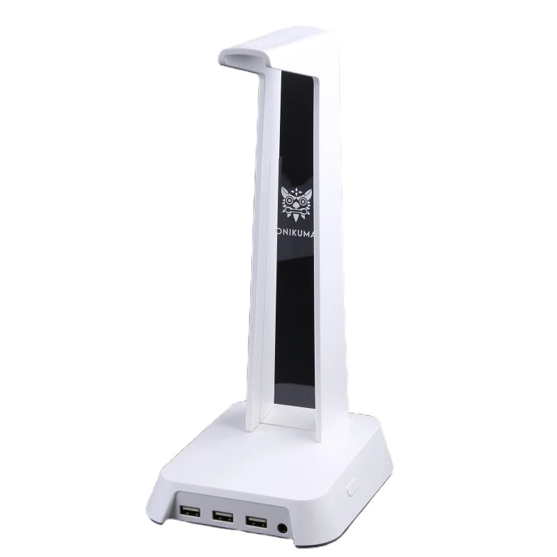 1Set Universal Headset Halter Kopf-montiert Tragbare für Desktop Tisch Spiel Kopfhörer mit 3,5mm AUX und 3 USB Ports