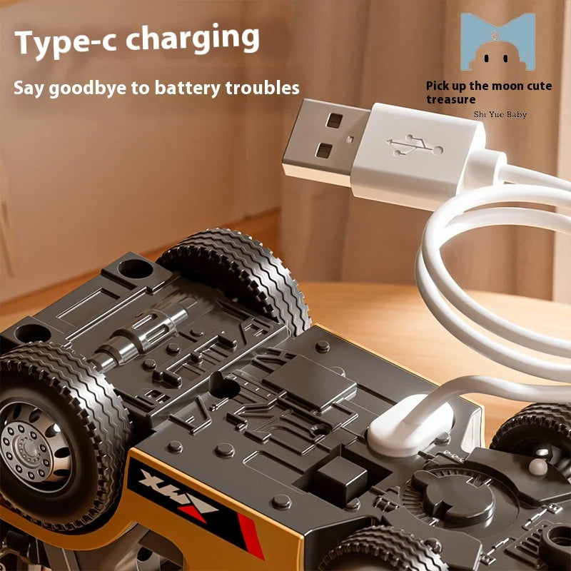 Mini RC Gabelstapler 1:64 – 2.4GHz Funksteuerung – Metall Modell Forklift – Ferngesteuertes Fahrzeug Spielzeug - NVTS Solutions