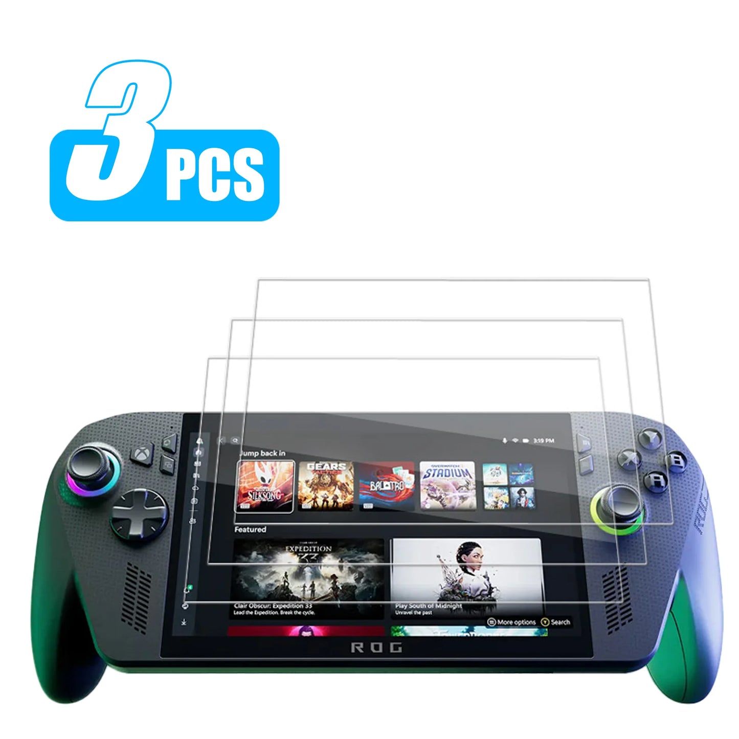 Displayschutzfolie aus gehärtetem Glas für ROG Xbox Ally Härte, gehärtetes Glas, kratzfester Schutz für ROG Xbox Ally X