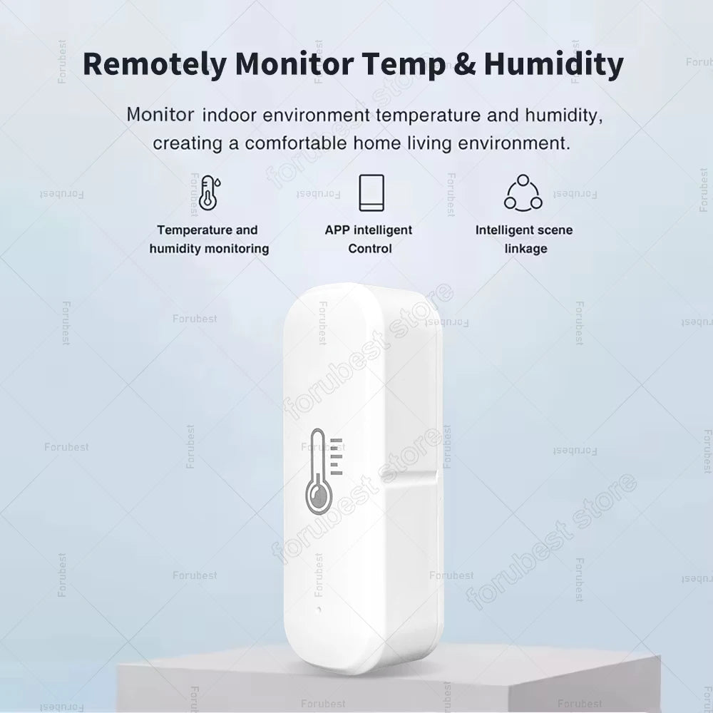 Smart Zigbee Temperatur Feuchtigkeit Sensor Home Indoor Hygrometer Thermometer Smart App Remote Monitor Arbeit Mit Alexa Zigbee2MQTT - NVTS Solutions