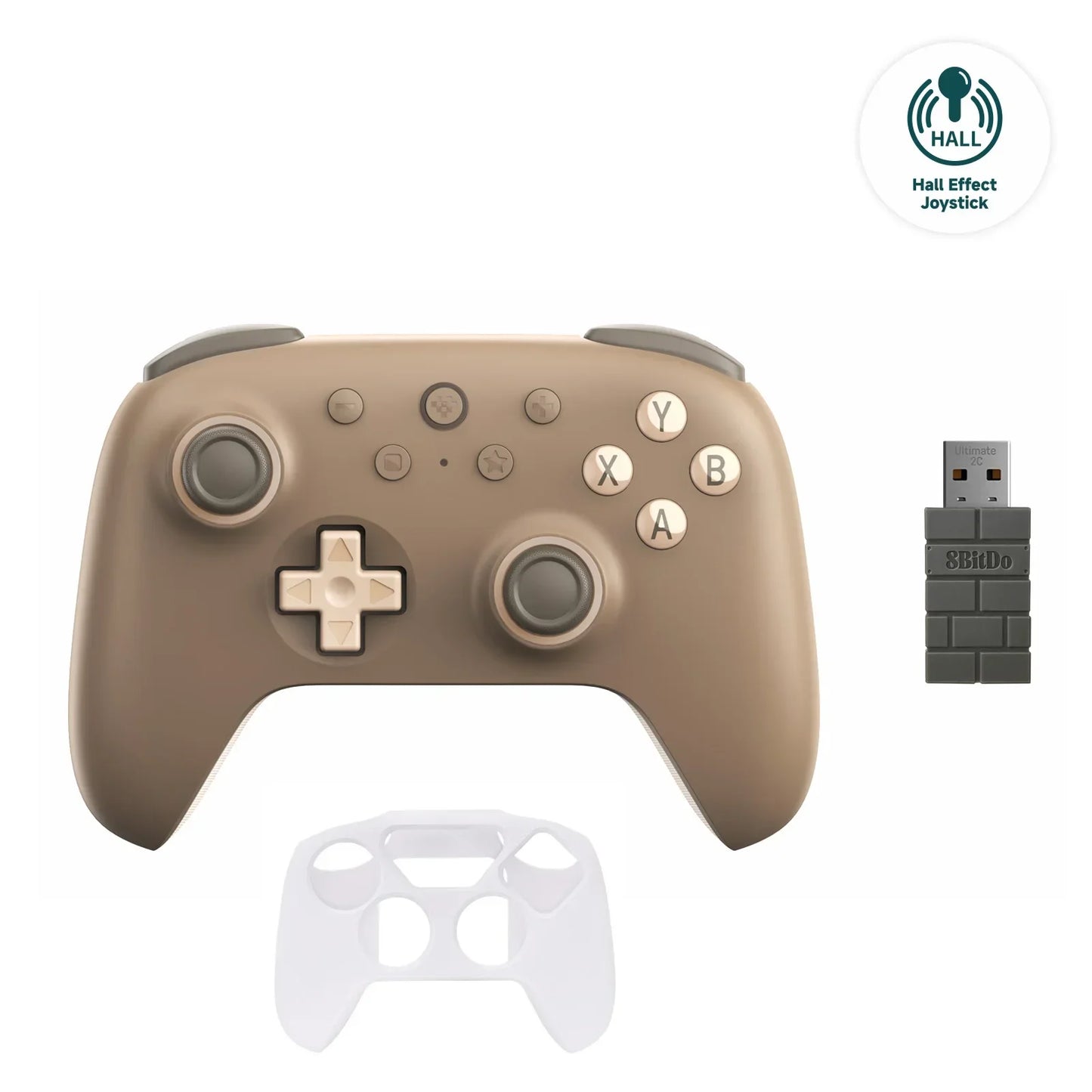 8BitDo Ultimate 2C Wireless Gaming Controller für PC, Windows 10, 11, Steam Deck, Raspberry Pi, Android Gamepad Zubehör