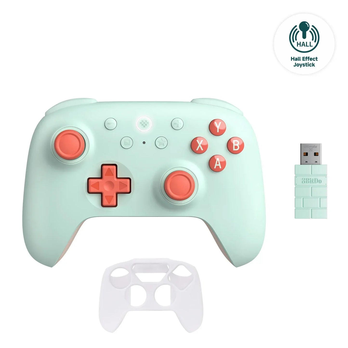 8BitDo Ultimate 2C Wireless Gaming Controller für PC, Windows 10, 11, Steam Deck, Raspberry Pi, Android Gamepad Zubehör