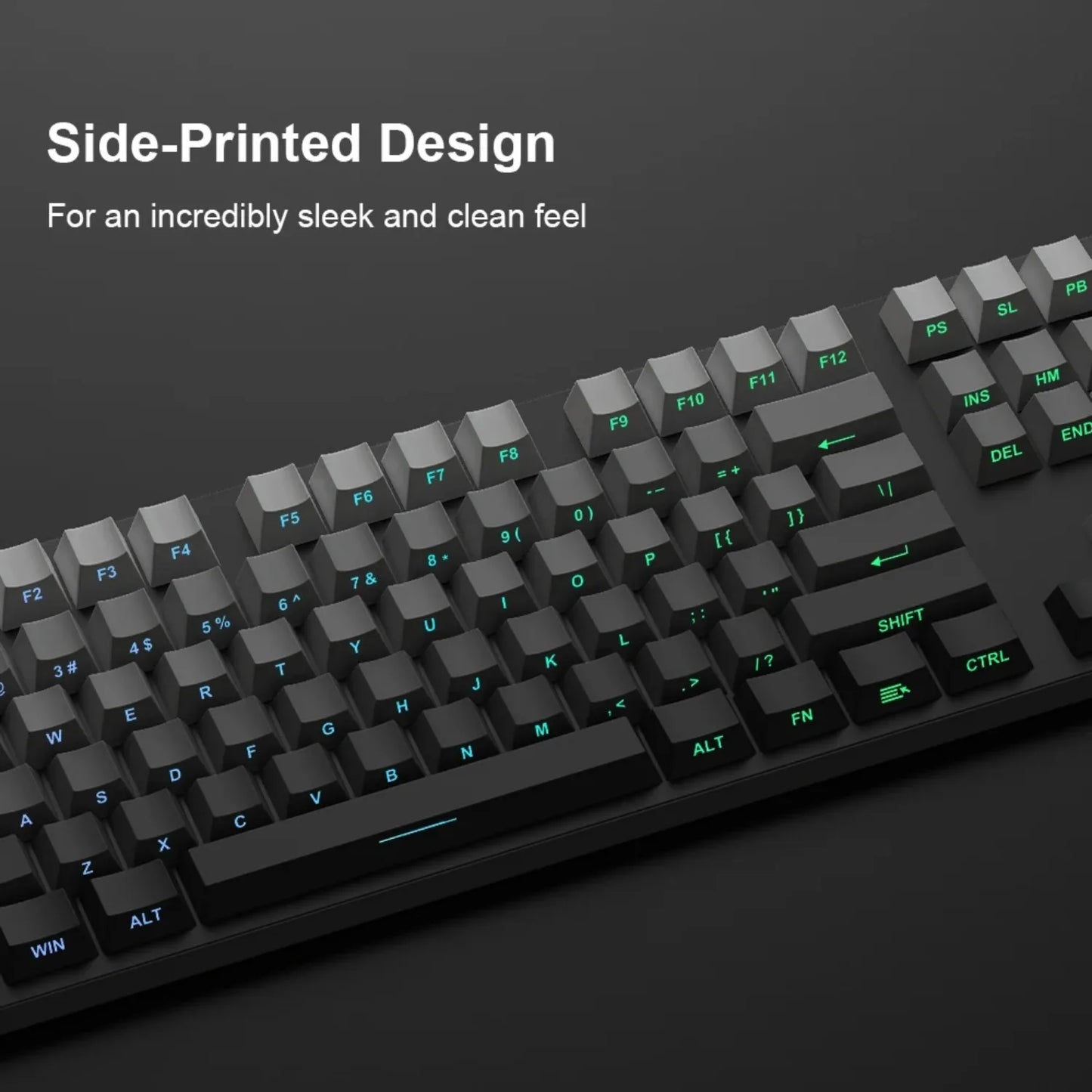 Gradient Keycap Set PBT Double Shot Side Print Shine Through Backlit OEM Keycaps für MX Switch Gaming mechanische Tastatur