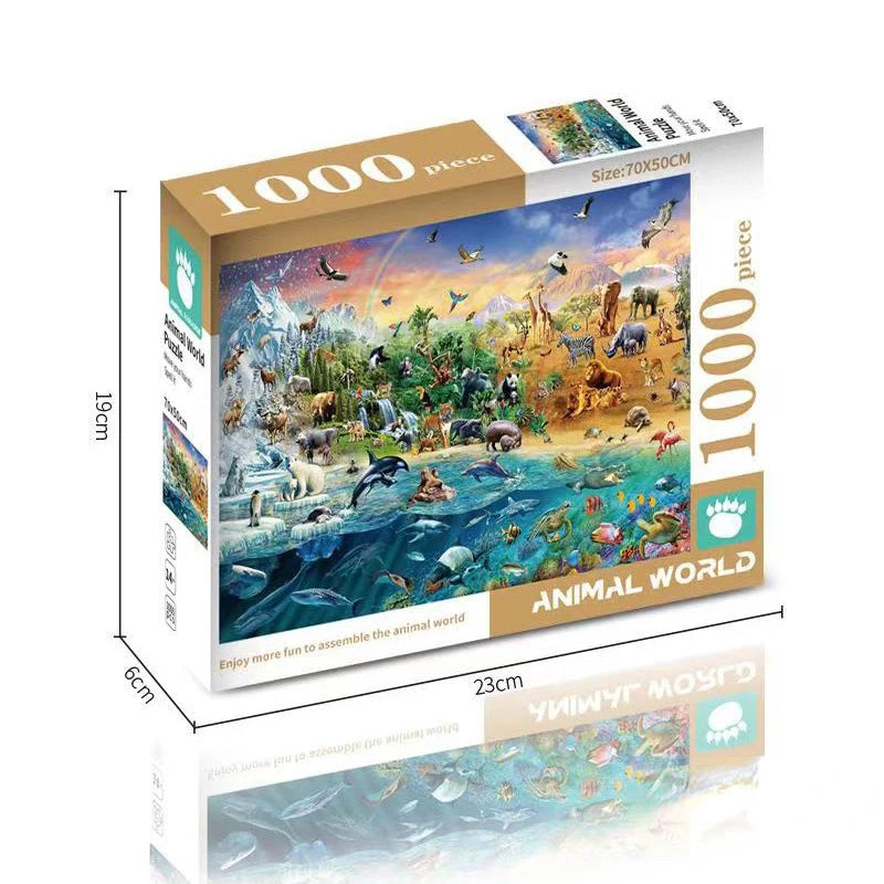 75*50 cm 1000 stücke Puzzle Schwierig Erwachsene Welt Berühmte Malerei Puzzle Landschaft Stress Relief Bildung Puzzle Spielzeug