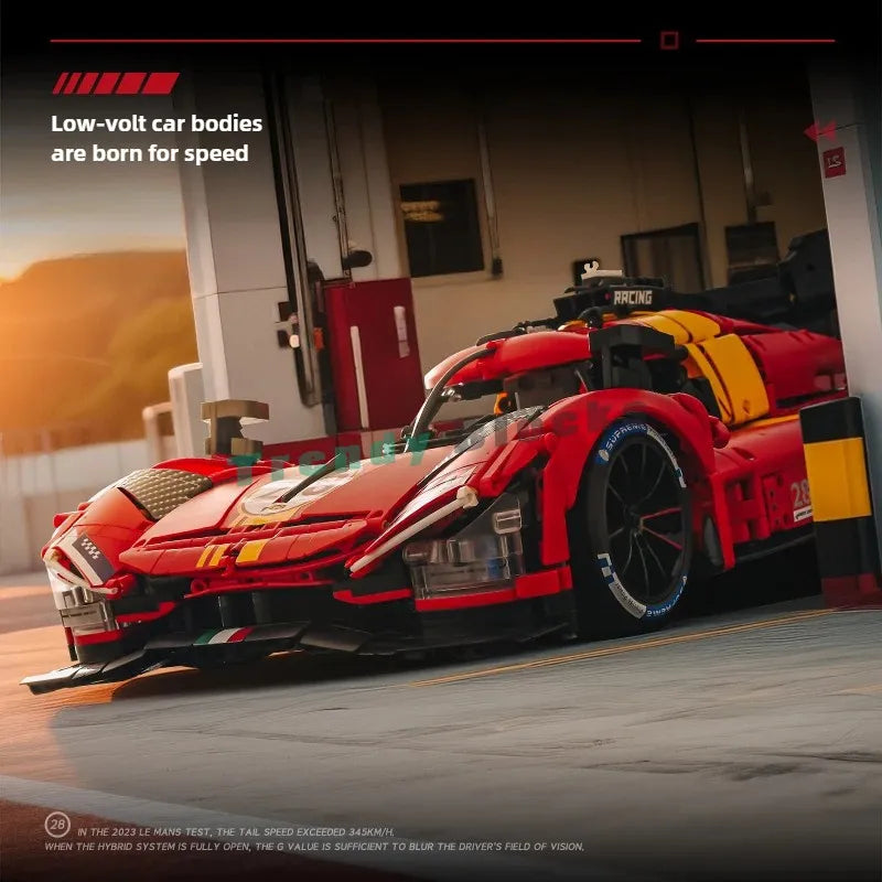 MOC 499P Le Mans Champion Rennwagen 1:8 – 3350 Teile Technik-Set (RC optional) - NVTS Solutions