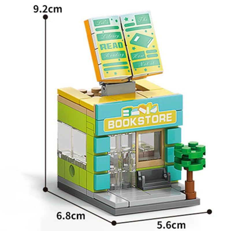 Modulare Mini-Stores Serie | Architektur Baustein-Kollektion für Stadt-Dioramen - NVTS Solutions