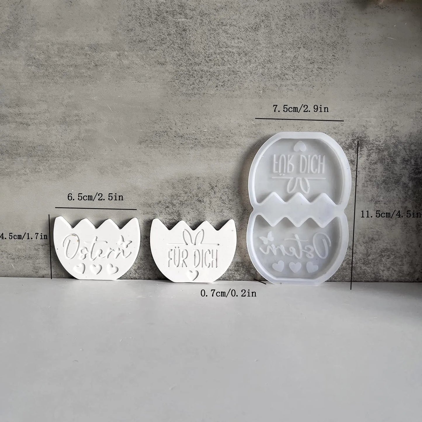 Osterhase Ei Blumenkorb Silikonform DIY Wandbehang Anhänger, Harz/Glaster Gießen Dekor Urlaub Zuhause Bastelbedarf