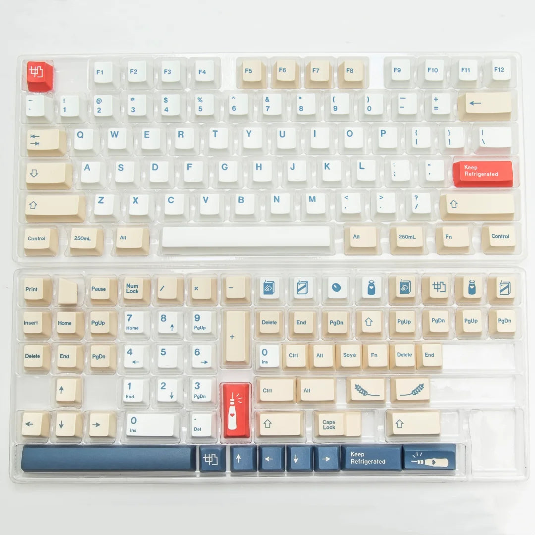 XDA Cherry OEM MOG Sojamilch-Tastenkappe PBT-Tastenkappen für Cherry Mx Switch Gaming mechanische Tastatur 68 75 82 98 104-Layout Custom