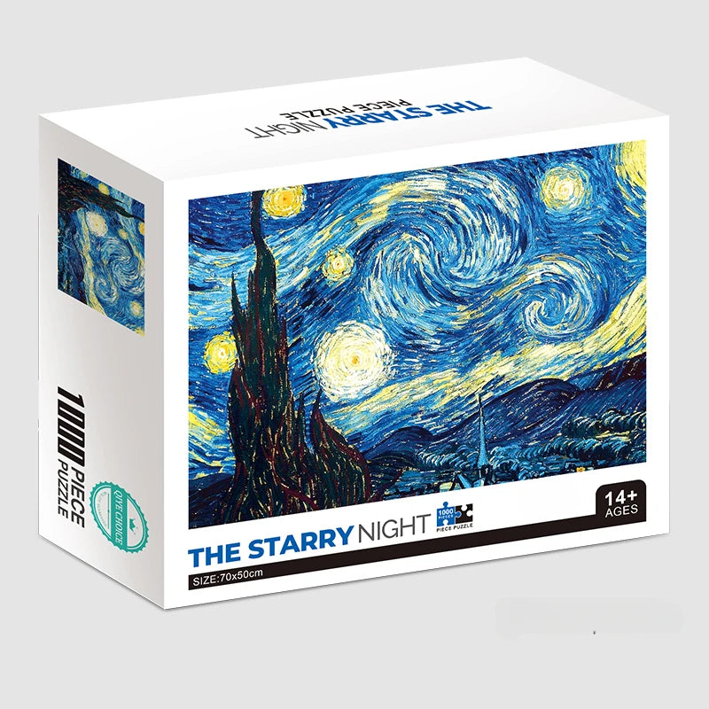 75*50 cm 1000 stücke Puzzle Schwierig Erwachsene Welt Berühmte Malerei Puzzle Landschaft Stress Relief Bildung Puzzle Spielzeug