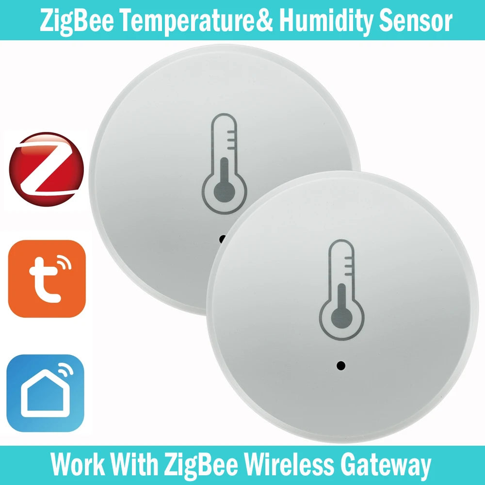 Tuya Zigbee Temperatur Und Feuchtigkeit Sensor Sprachsteuerung Intelligente Hause Hygrometer Echtzeit Überwachung Stimme Alexa - NVTS Solutions