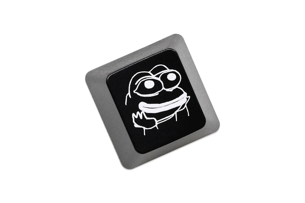 Neuheit Shine Through Keycaps ABS Geätzt hinterleuchtet schwarz rot r1 ESC Sad Frog THX Meme Internet Trends