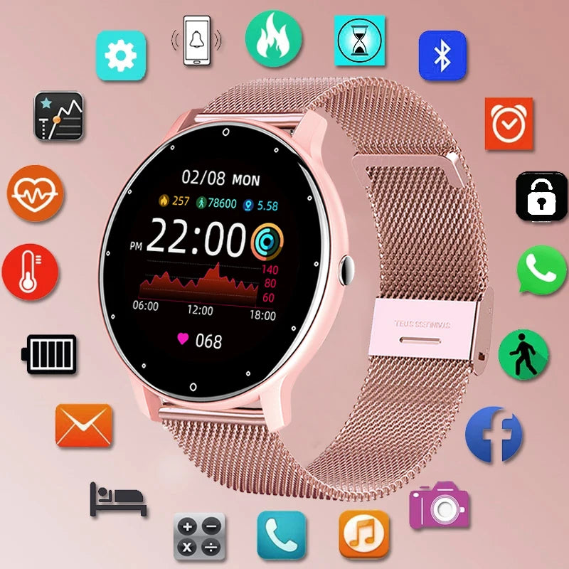 LIGE Bluetooth Smartwatch Damen & Herren – Telefonieren über Uhr, Fitness Tracker mit Herzfrequenz & Blutdruck, wasserdicht IP67, Sportuhr mit GPS-Tracking - NVTS Solutions