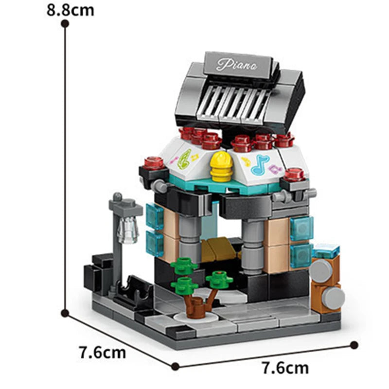 Modulare Mini-Stores Serie | Architektur Baustein-Kollektion für Stadt-Dioramen - NVTS Solutions