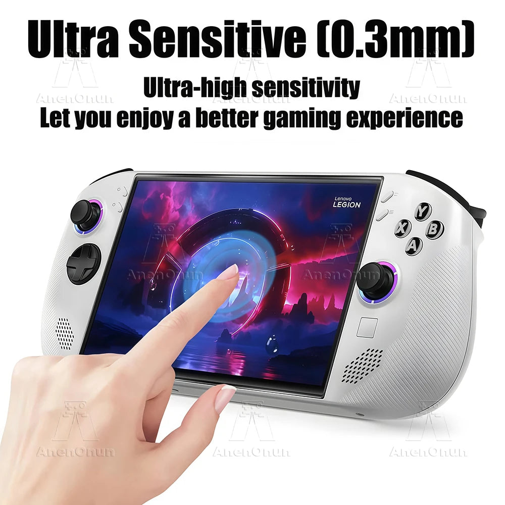 Legion Go S Displayschutzfolie, Härtegrad 9H, bruchsicher, kratzfest, Fingerabdruck, 2,5D Arc Edge HD, blasenfreies gehärtetes Glas