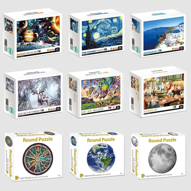 75*50 cm 1000 stücke Puzzle Schwierig Erwachsene Welt Berühmte Malerei Puzzle Landschaft Stress Relief Bildung Puzzle Spielzeug