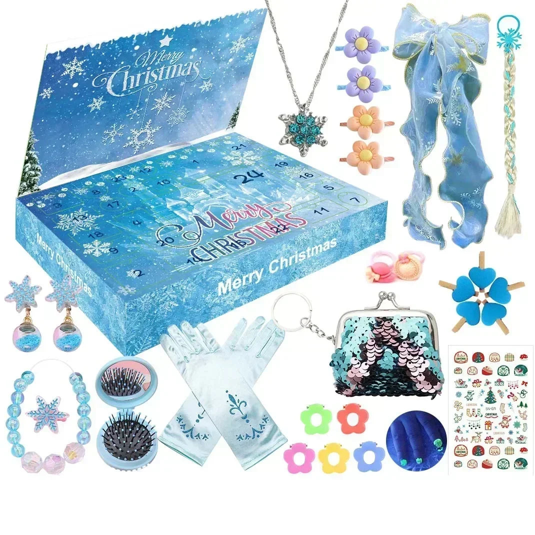 Weihnachten Adventskalender Geschenkbox DIY Weihnachtszug Jesus Ziegel Spielzeug 24 Tage Countdown Kalender Box Überraschung Weihnachtsgeschenk
