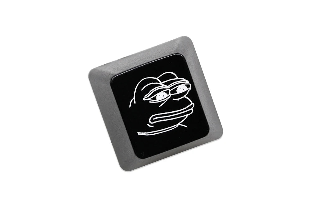 Neuheit Shine Through Keycaps ABS Geätzt hinterleuchtet schwarz rot r1 ESC Sad Frog THX Meme Internet Trends