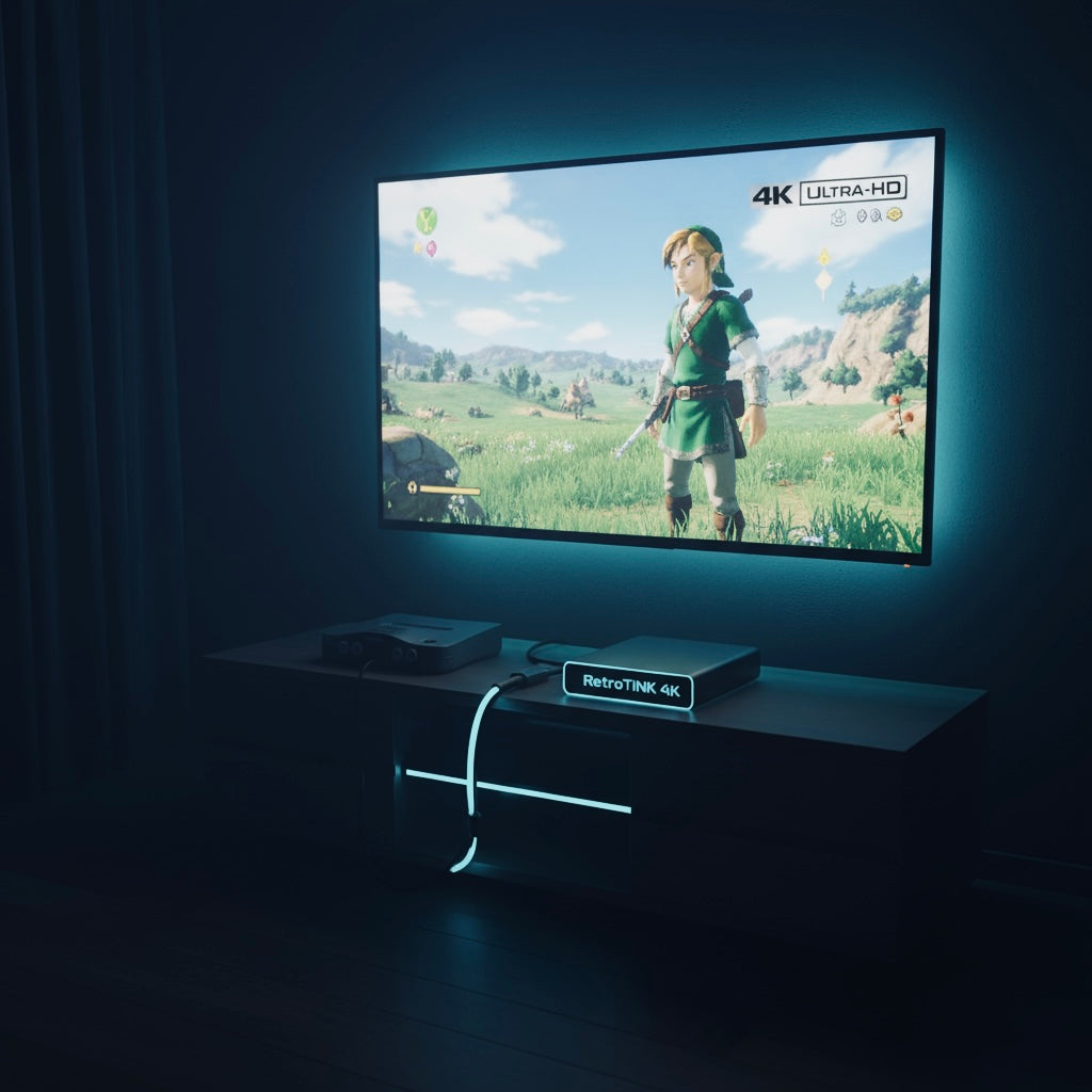 Retro-Konsole am 4K-TV anschließen – klare Grafik, null Latenz