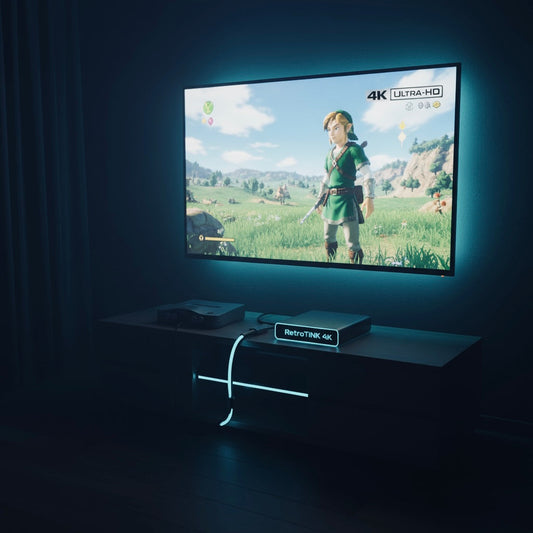 Retro-Konsole am 4K-TV anschließen – klare Grafik, null Latenz