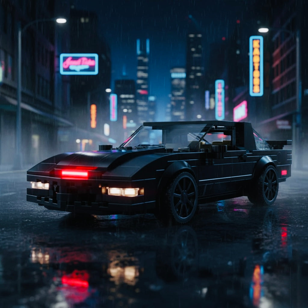 MOC Klassischer 80er Sportwagen 1:24 – "Knight" Auto-Modell Bausteine - NVTS Solutions