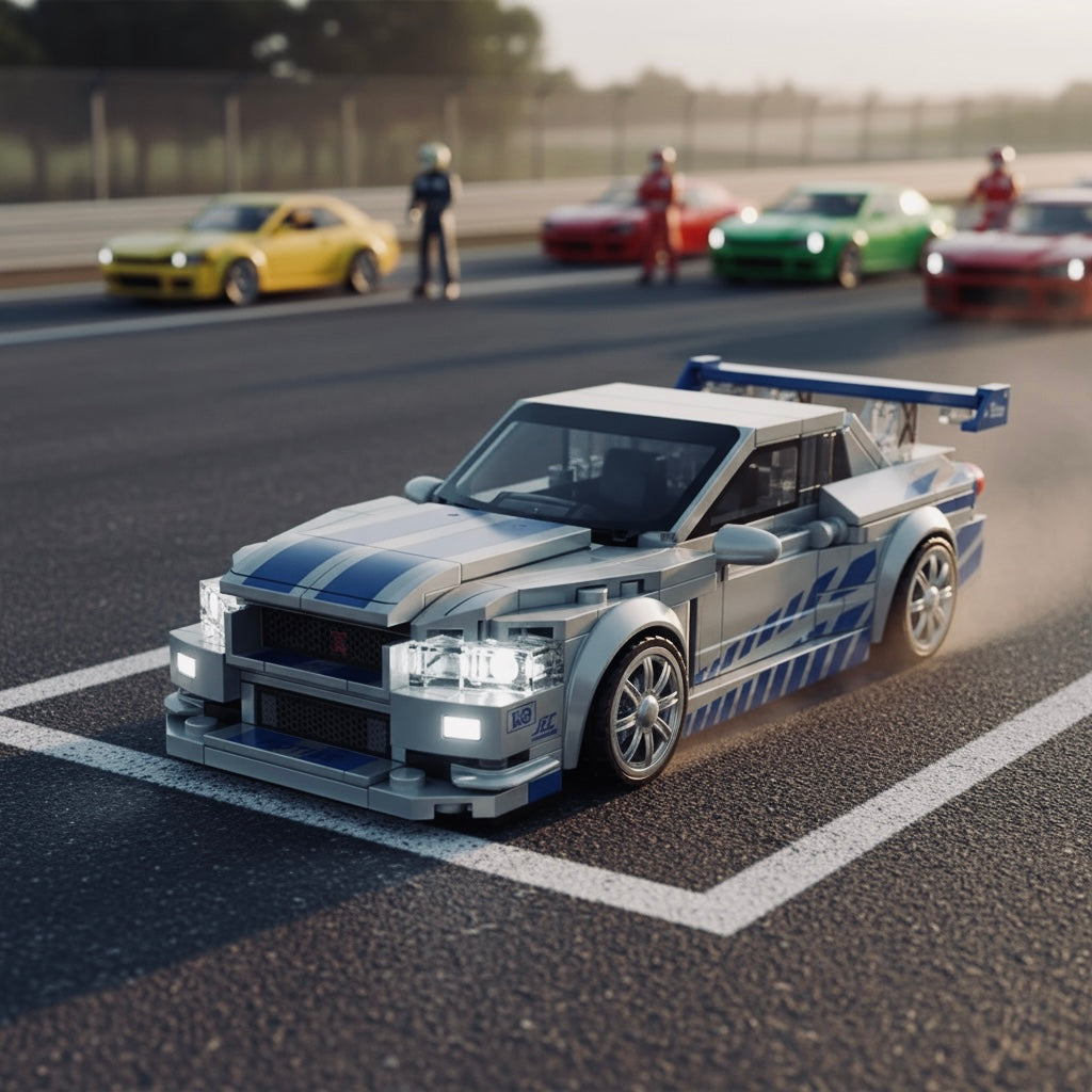 MOC Legendäre Rennsport-Klassiker Serie | 4 Verschiedene Supercar Modelle | Technik Bausatz - NVTS Solutions