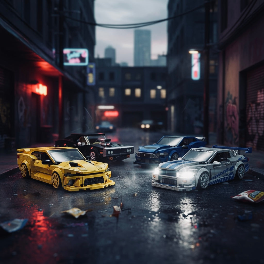 MOC Legendäre Rennsport-Klassiker Serie | 4 Verschiedene Supercar Modelle | Technik Bausatz - NVTS Solutions