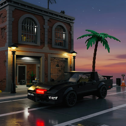 MOC Klassischer 80er Sportwagen 1:24 – "Knight" Auto-Modell Bausteine - NVTS Solutions