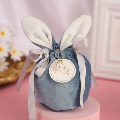 Ostern Cute Bunny Geschenk Verpackung Taschen Samt Valentinstag Kaninchen Schokolade Candy Taschen Hochzeit Geburtstag Party Schmuck Organizer