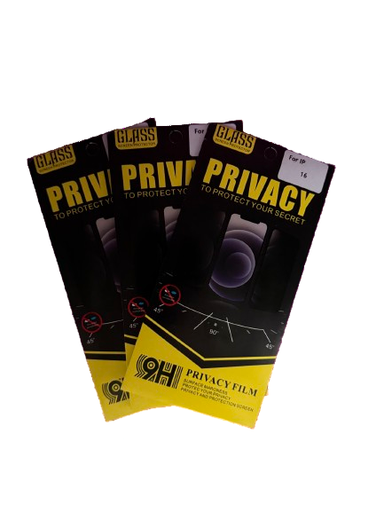 Privacy Schutzglas (mit Sichtschutz) iPhone 16+Pro+16 Plus+Pro Max - NVTS Solutions