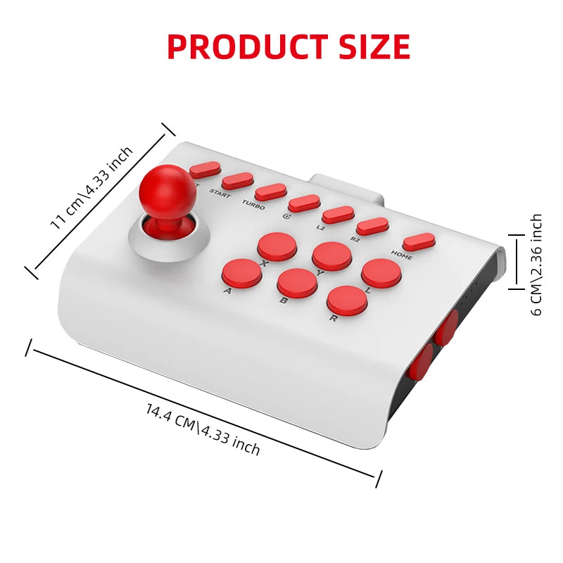 Arcade Joystick Wireless Gaming Controller für PC/Android/iOS/Switch/PS3/PS4 Fighting Stick für Street Fighter/Mame