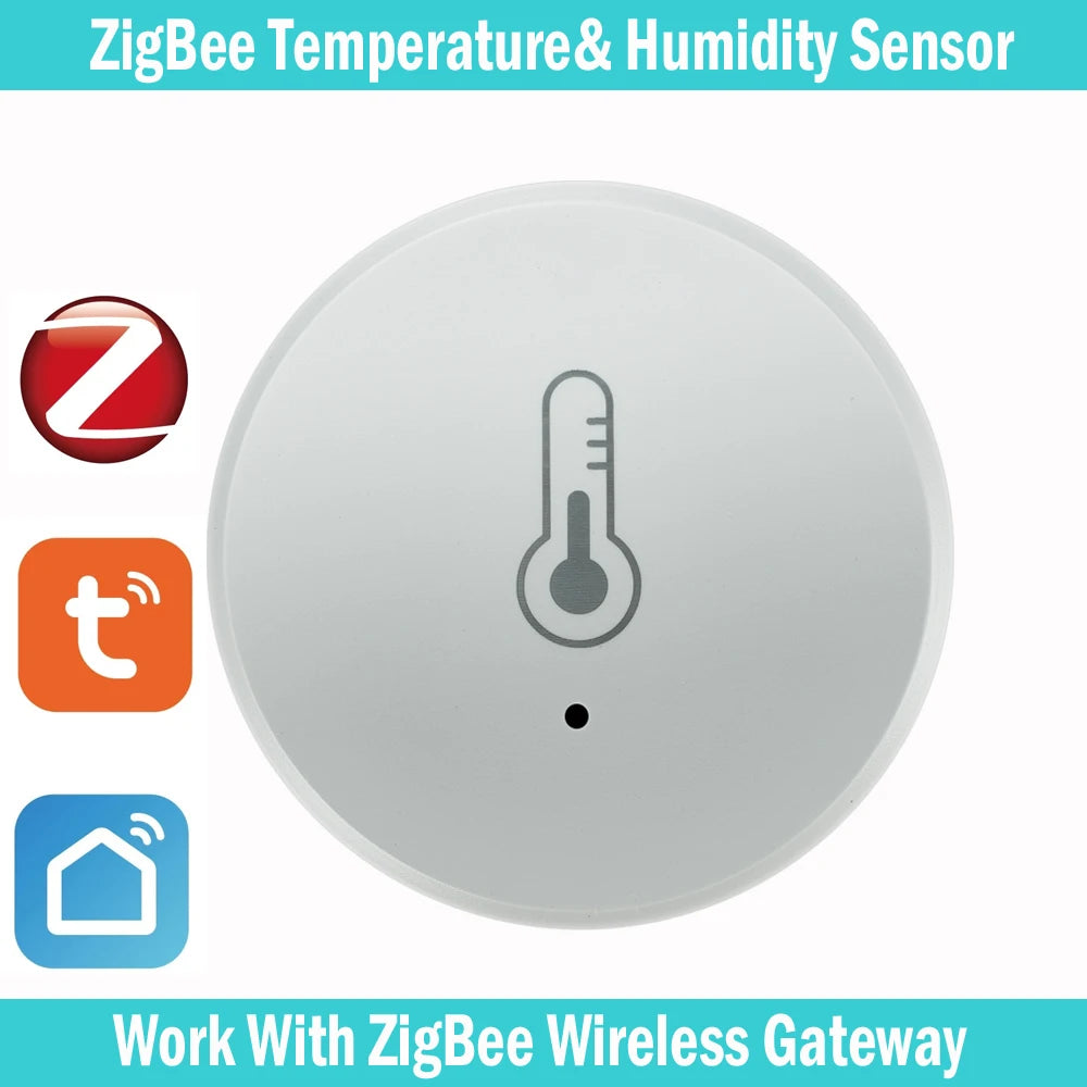 Tuya Zigbee Temperatur Und Feuchtigkeit Sensor Sprachsteuerung Intelligente Hause Hygrometer Echtzeit Überwachung Stimme Alexa - NVTS Solutions