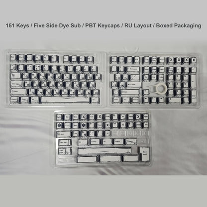 Comic Mixed Lights Dye Sublimation PBT Tastenkappe Russisch/Koreanisch/Deutsch/Englisch Tastenkappen Kirschprofil für MX Switch Gaming Keybaord