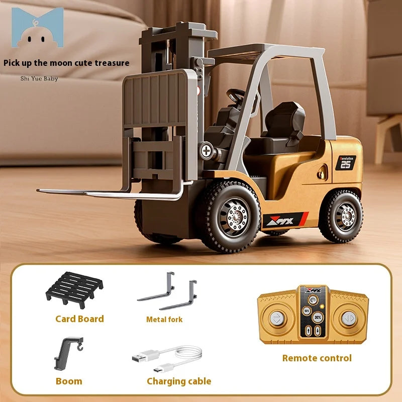 Mini RC Gabelstapler 1:64 – 2.4GHz Funksteuerung – Metall Modell Forklift – Ferngesteuertes Fahrzeug Spielzeug - NVTS Solutions