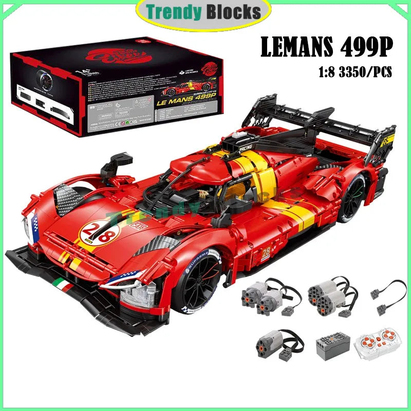 MOC 499P Le Mans Champion Rennwagen 1:8 – 3350 Teile Technik-Set (RC optional) - NVTS Solutions