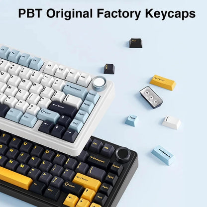 Aula f75 2,4g drahtlose/Bluetooth/kabel gebundene Gaming mechanische Tastatur RGB angepasst Layout OEM Profil Dichtung struktur