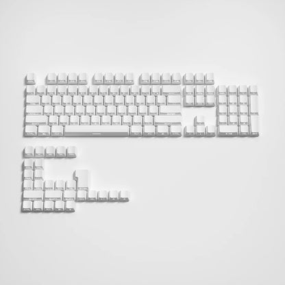 Farbverlaufs-Tastenkappen, seitlich bedruckt, glänzend durch PBT Double Shot, OEM-Profil für MX-Switches, Gaming-Tastatur, 130 + Tastenkappen