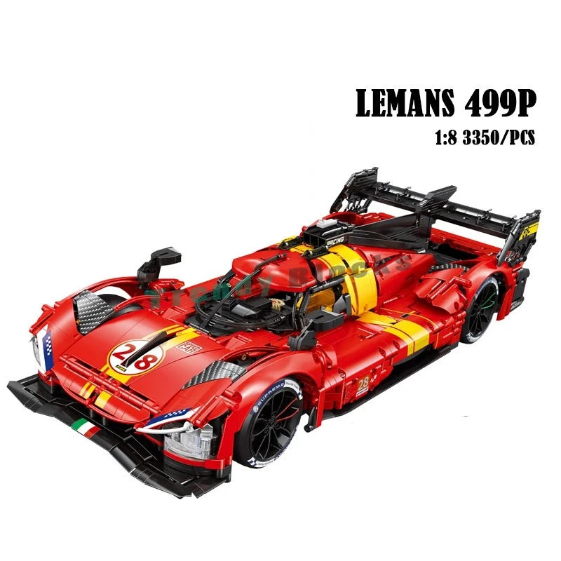 MOC 499P Le Mans Champion Rennwagen 1:8 – 3350 Teile Technik-Set (RC optional) - NVTS Solutions