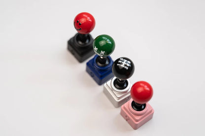 Retro Lucky Joystick Keycap Esc Artisan Keycap CNC Basis für MX-Schalter für Gaming mechanische Tastatur schwarz silber blau rosa