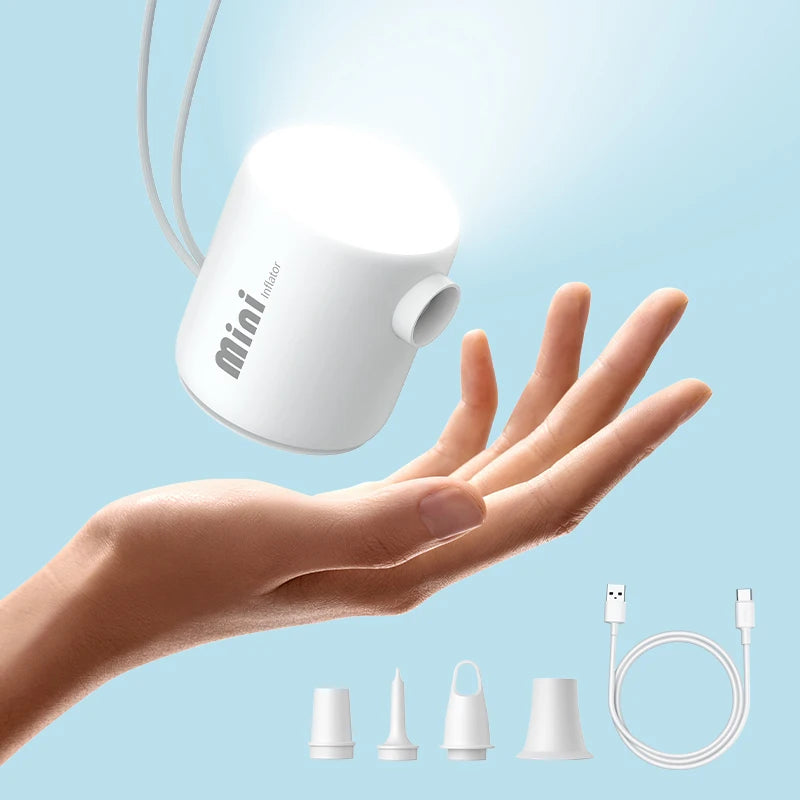 Baseus tragbare Luftpumpe elektrischer Luft kompressor für Luft matratzen Betten aufblasbare Matten Pool schwimmt Camping aufblasen entleeren