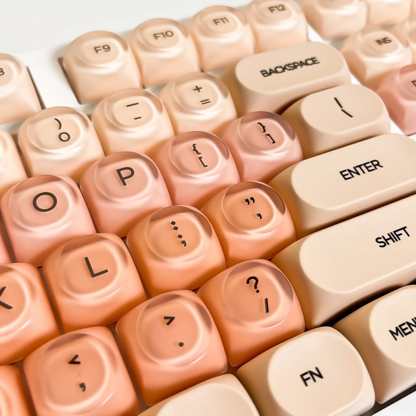 Crystal Foundation Tastenkappen Tastatur HOA Profil Tastenkappen Benutzerdefinierte mechanische Gaming-Tastatur Tastenkappen-Set für Büro-Tastenkappe PBT