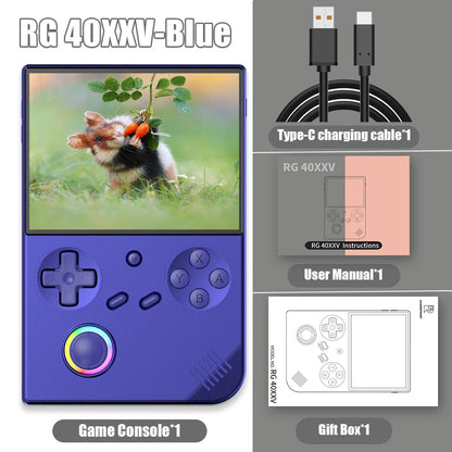 ANBERNIC RG 40XXV 64-Bit-Linux-Retro-Handheld-Spielekonsole 4,0-Zoll-IPS-Bildschirm unterstützt 5G WiFi Bluetooth HD-Out RG40XXV mit APP