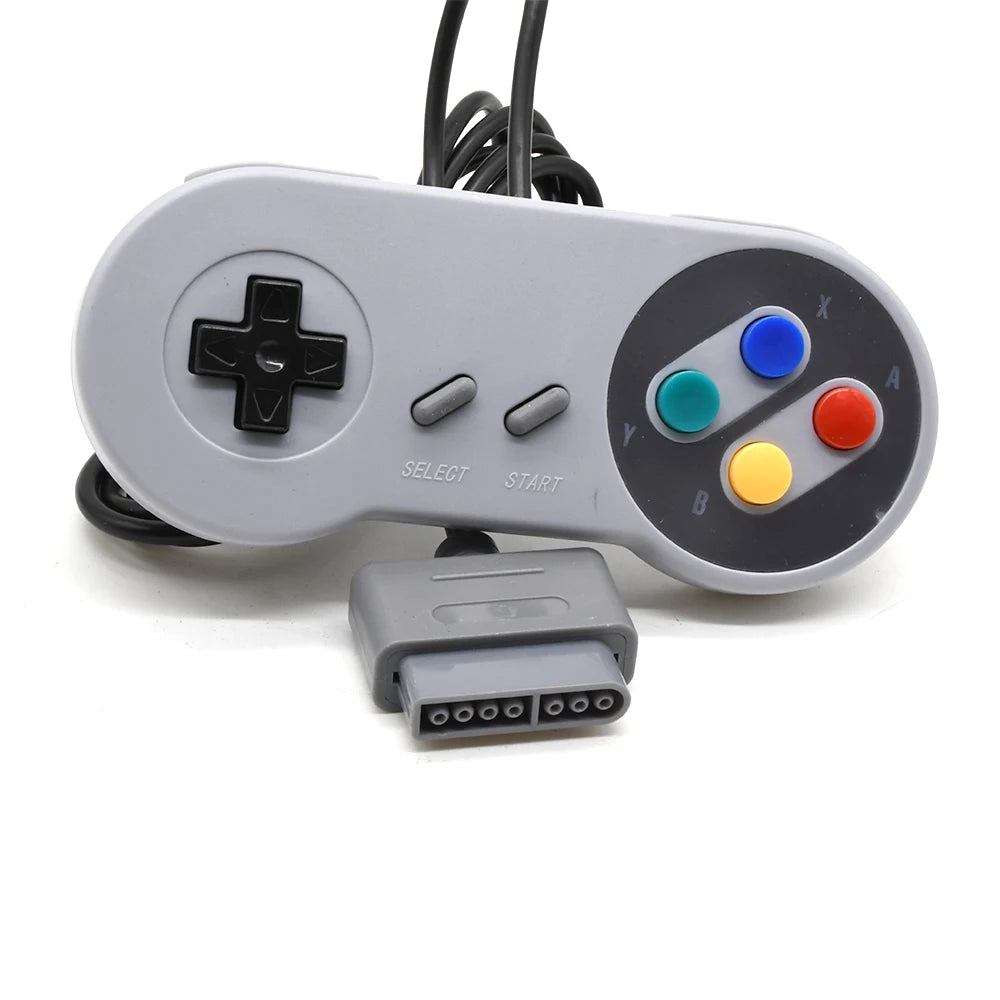 SNES/SFC Controller Klassische kabelgebundene Gamepad-Steuerung 16-Bit Retro Entertainment System Videospielkonsole Gaming Joypad Zubehör