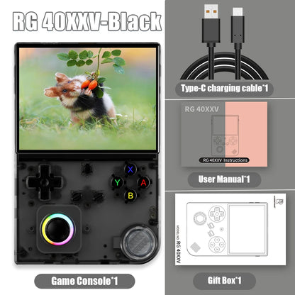 ANBERNIC RG 40XXV 64-Bit-Linux-Retro-Handheld-Spielekonsole 4,0-Zoll-IPS-Bildschirm unterstützt 5G WiFi Bluetooth HD-Out RG40XXV mit APP