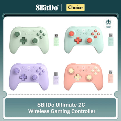 8BitDo Ultimate 2C Wireless Gaming Controller für PC, Windows 10, 11, Steam Deck, Raspberry Pi, Android Gamepad Zubehör