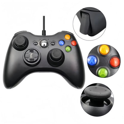 Xbox 360 Controller Wired USB Für Xbox 360/Slim/Elite/Winodow/PC Videospiel Gamepad 6-achsen Joystick Dual Vibration 2,4G Gaming