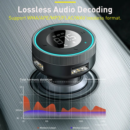 Baseus FM Transmitter Auto Drahtlose Bluetooth 5,0 FM Aux Radio Modulator USB Schnelle Ladegerät Auto Freisprecheinrichtung Audio MP3 Player Auto kit