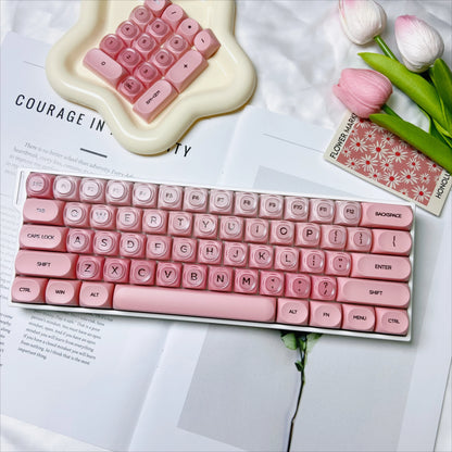 Crystal Foundation Tastenkappen Tastatur HOA Profil Tastenkappen Benutzerdefinierte mechanische Gaming-Tastatur Tastenkappen-Set für Büro-Tastenkappe PBT