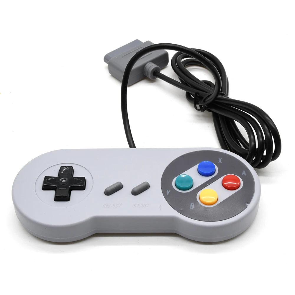 SNES/SFC Controller Klassische kabelgebundene Gamepad-Steuerung 16-Bit Retro Entertainment System Videospielkonsole Gaming Joypad Zubehör